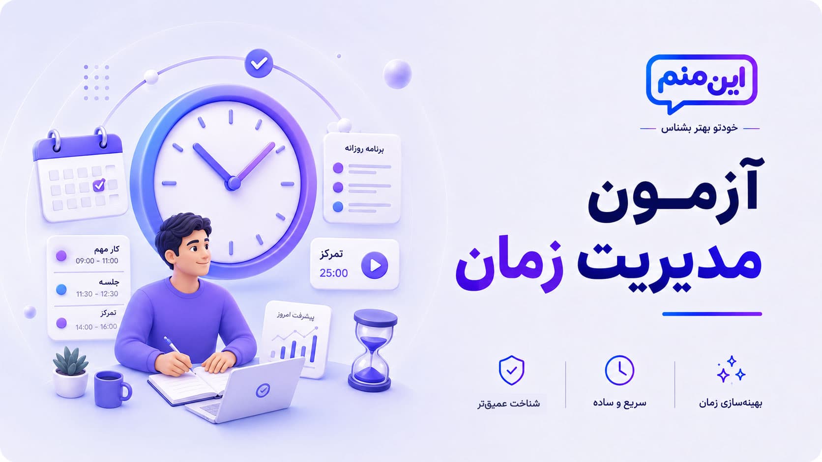 تصویر کاور آزمون مدیریت زمان