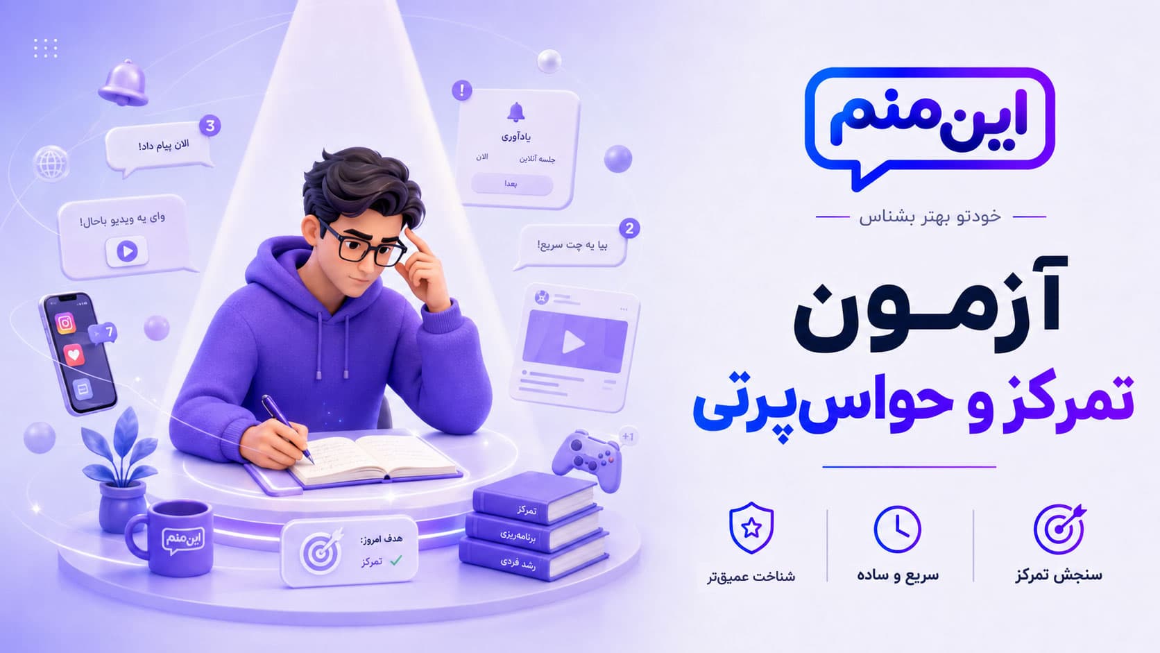 تصویر کاور آزمون تمرکز و حواس‌پرتی