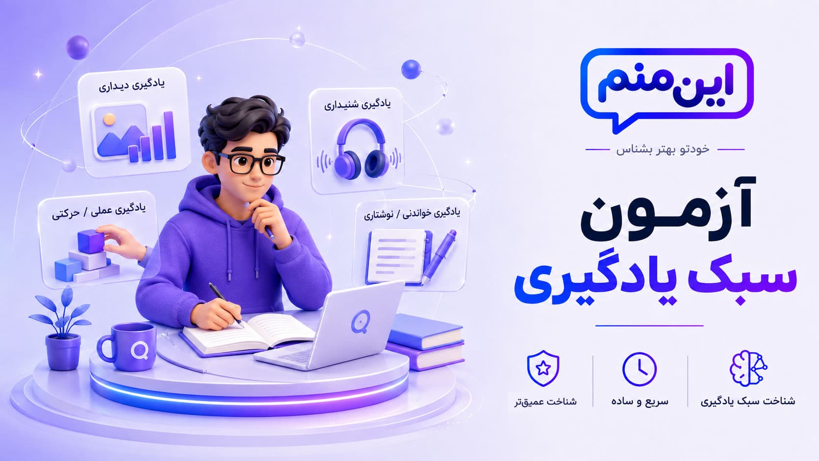 تصویر کاور آزمون سبک یادگیری